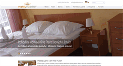Desktop Screenshot of hotelhubert.cz