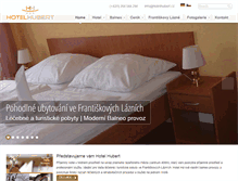 Tablet Screenshot of hotelhubert.cz